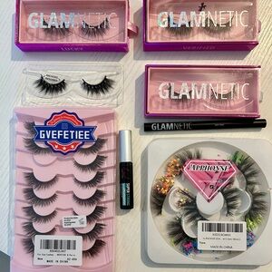 Glamnetic & Misc. Eyelashes - Set of 15 with adhesive